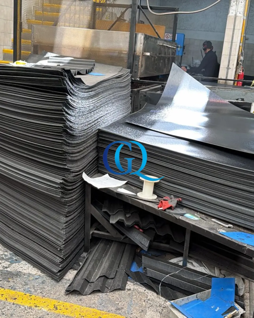 Láminas de ABS preparadas para fabricar módulos de sedimentación lamelar
