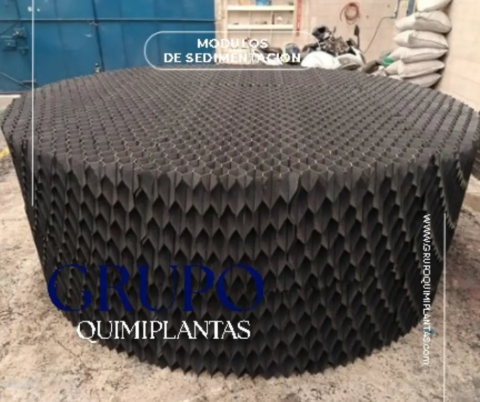 Módulo de sedimentación tipo colmena terminado