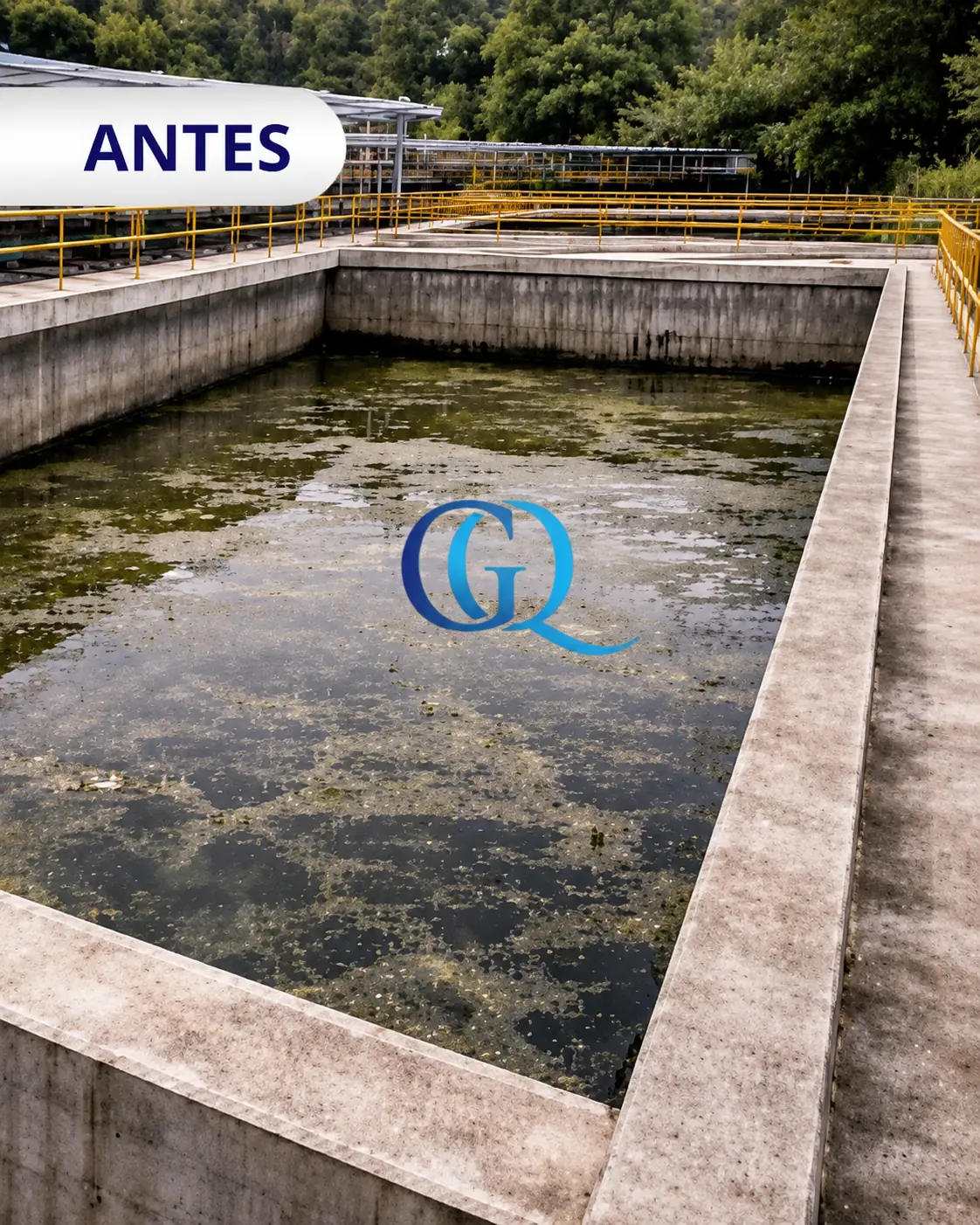 Unidad de tratamiento antes de instalar módulos de sedimentación tipo colmena