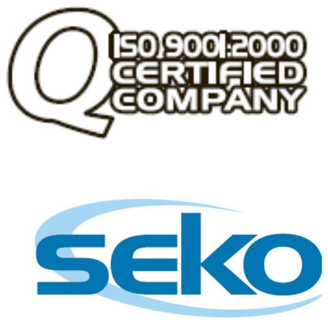 Logo oficial SEKO y certificaci&oacute;n ISO 9001:2000
